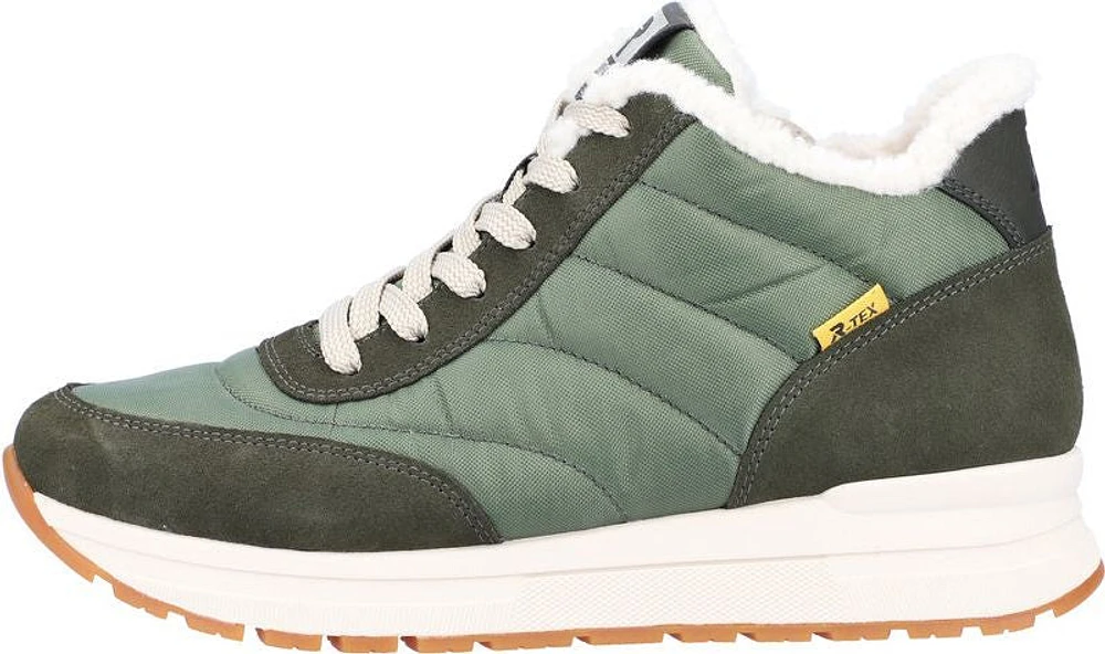 Green Warm Lined Ankle Boot