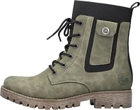 Grey Lace Up Boot