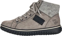 Grey Short Lace Up Boot