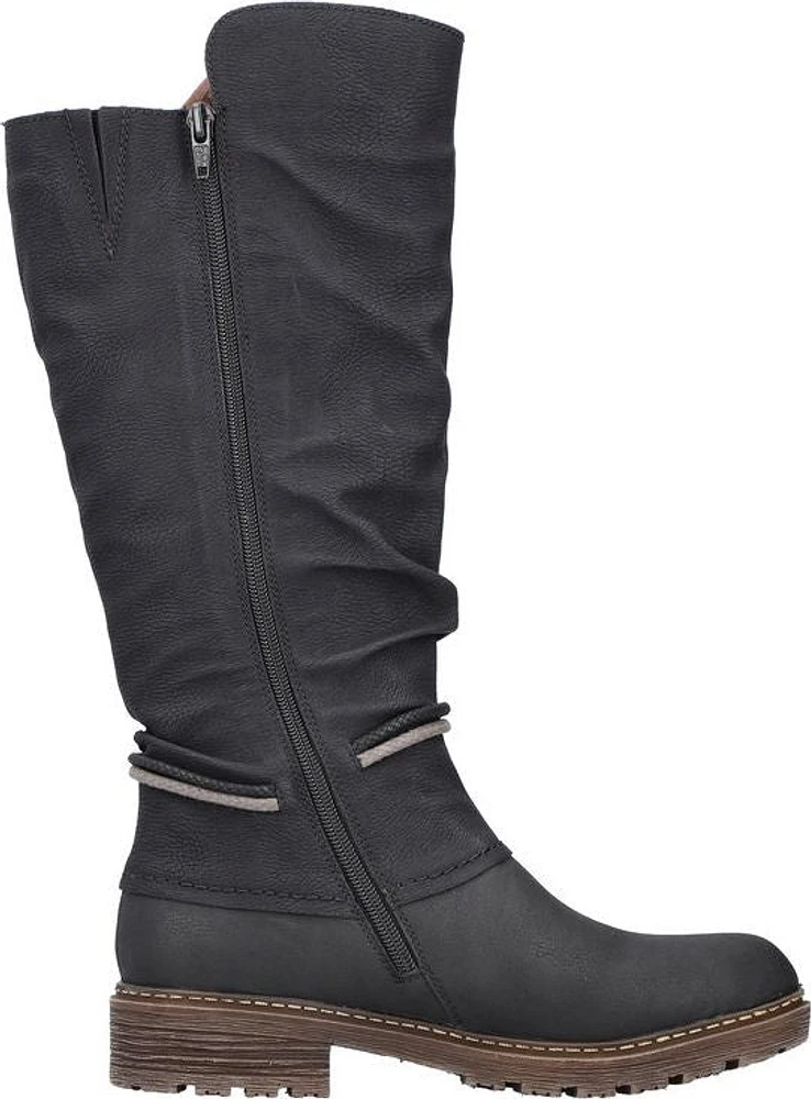 Tall Black Boot With Tassle