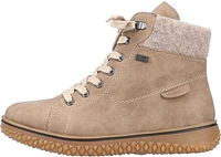 Tan Lace Up Ankle Boot