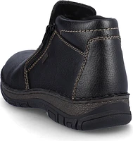 Warm Ankle Side Zip Boot Black