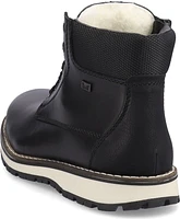 Warm Lined Lace Up Black