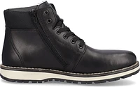 Warm Lined Lace Up Black