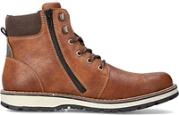 Warm Lined Lace Up Boot Toffee