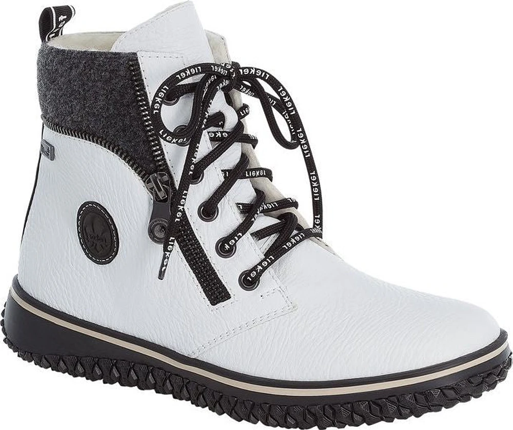 White Lace Up Boot