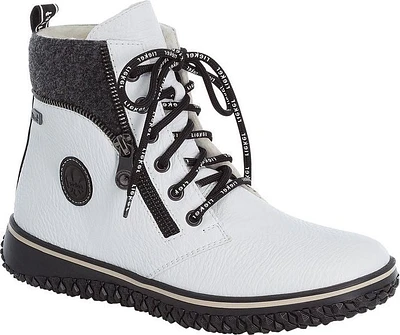 White Lace Up Boot