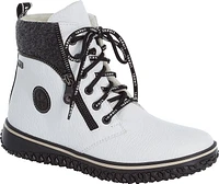 White Lace Up Boot