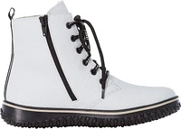 White Lace Up Boot