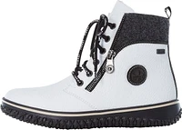 White Lace Up Boot