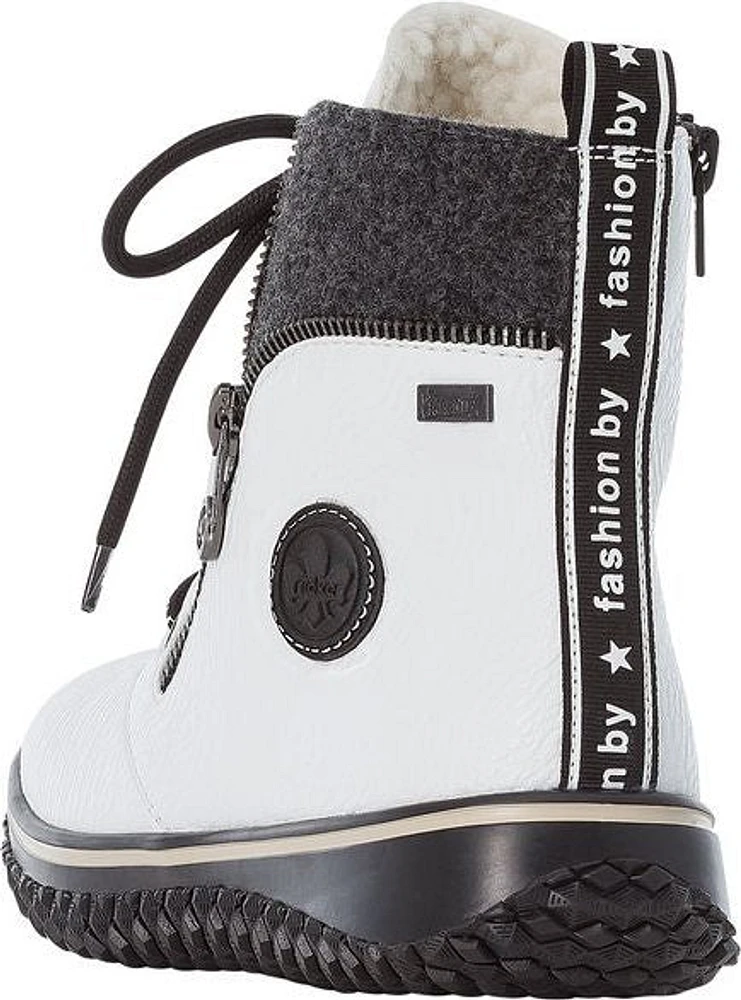 White Lace Up Boot