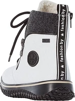 White Lace Up Boot