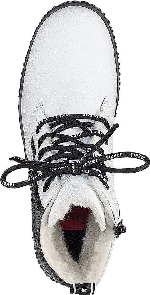 White Lace Up Boot