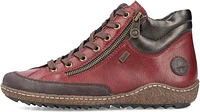 Wine Lace Up Ankle Boot