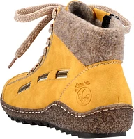 Yellow Lace Up Boot