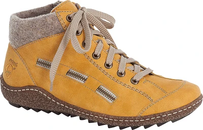 Yellow Lace Up Boot