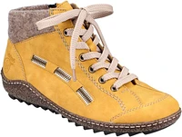Yellow Lace Up Boot