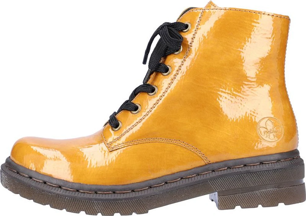 Yellow Lace Up Boot