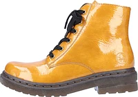 Yellow Lace Up Boot