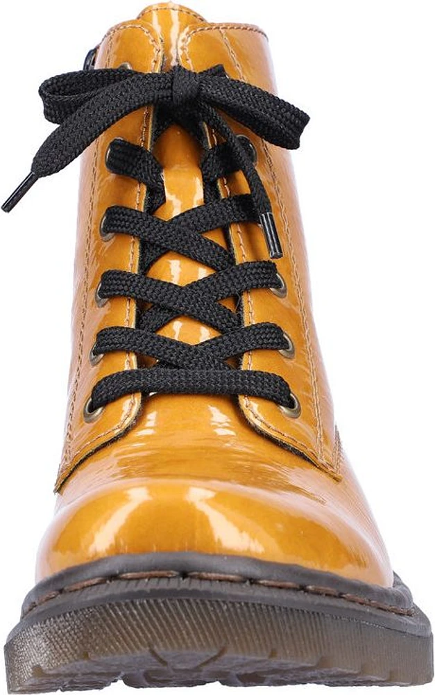 Yellow Lace Up Boot