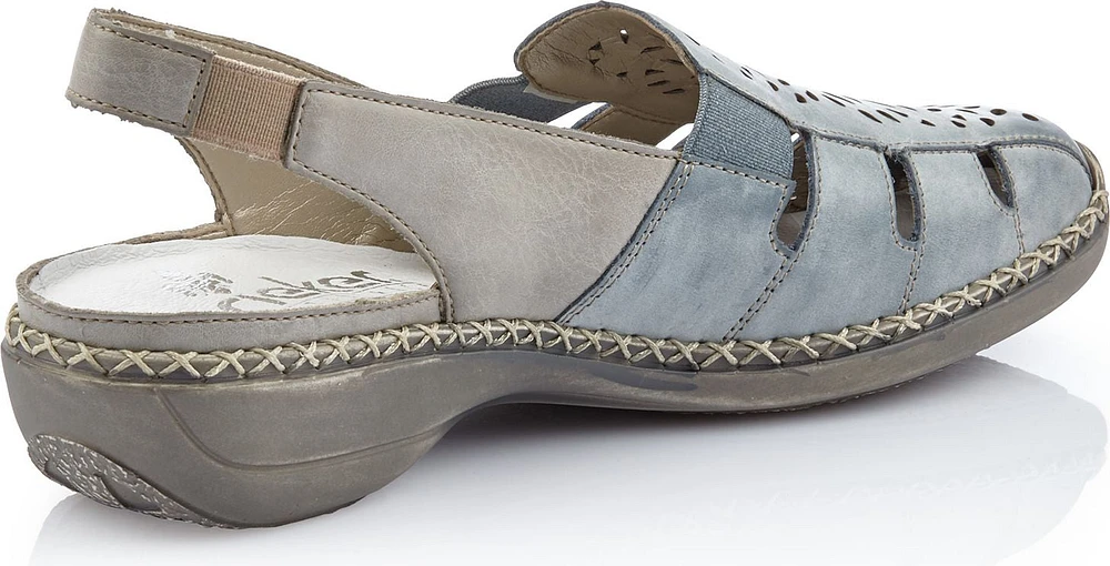 41390-10 - Light Blue Closed Toe Slingback