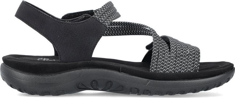 Black Cross Strap Sandal