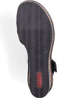Black Wedge Ankle Wrap Strap