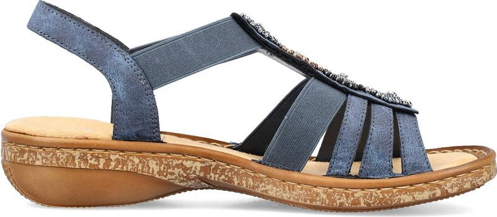 Blue Beaded Slingback