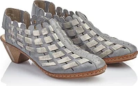 Blue/Grey Woven Sliingback