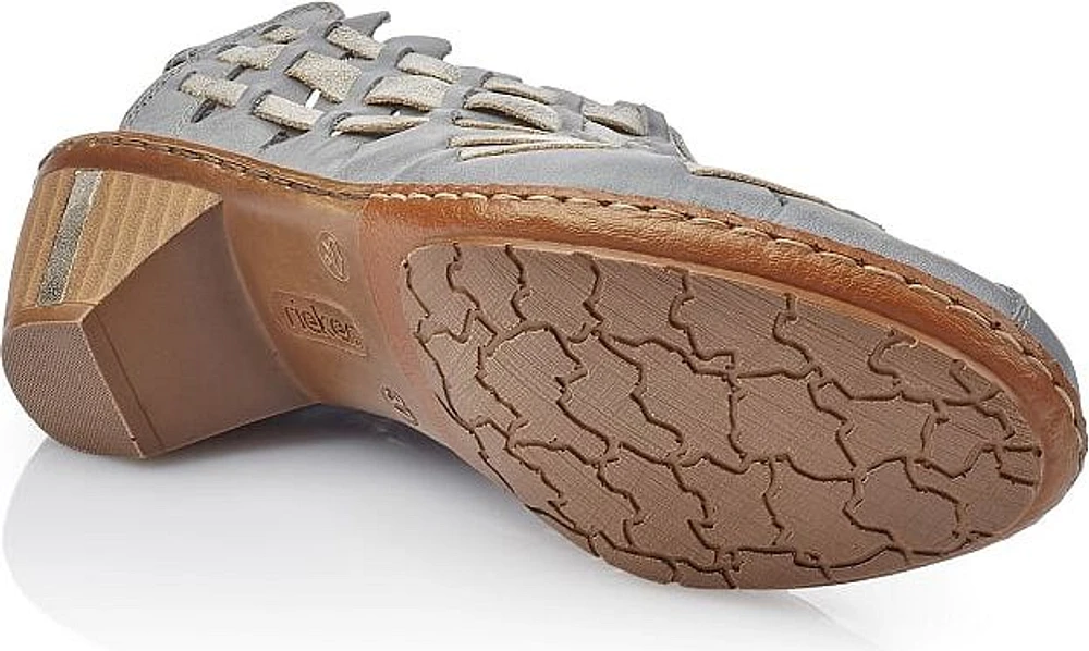Blue/Grey Woven Sliingback