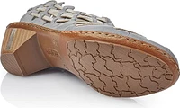 Blue/Grey Woven Sliingback