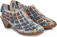 Multi Colored Woven Slingback