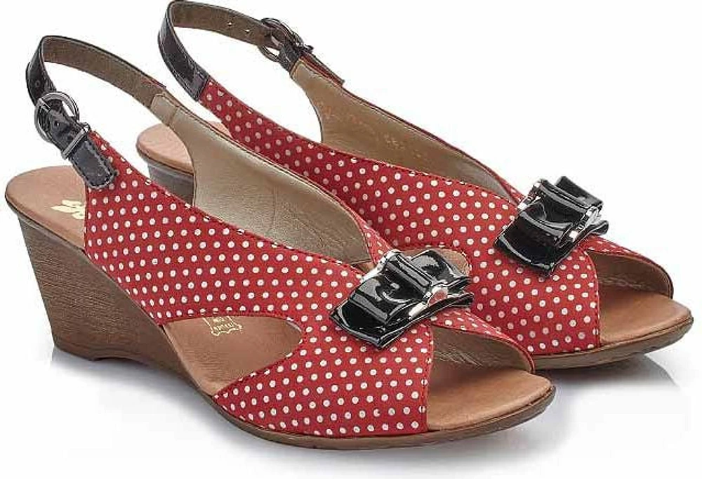 Red Polka Dot Slingback