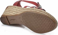 Red T-strap Sandal