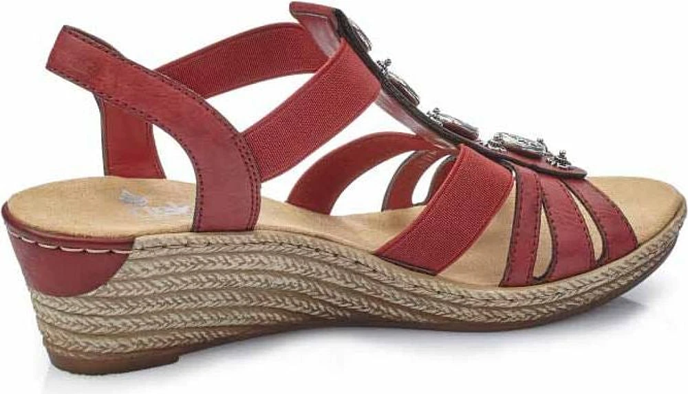 Red T-strap Sandal