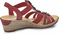 Red T-strap Sandal