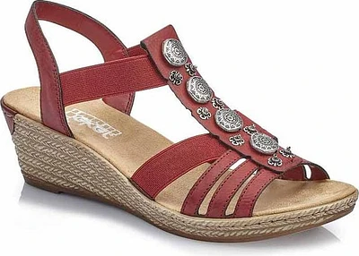 Red T-strap Sandal