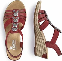 Red T-strap Sandal