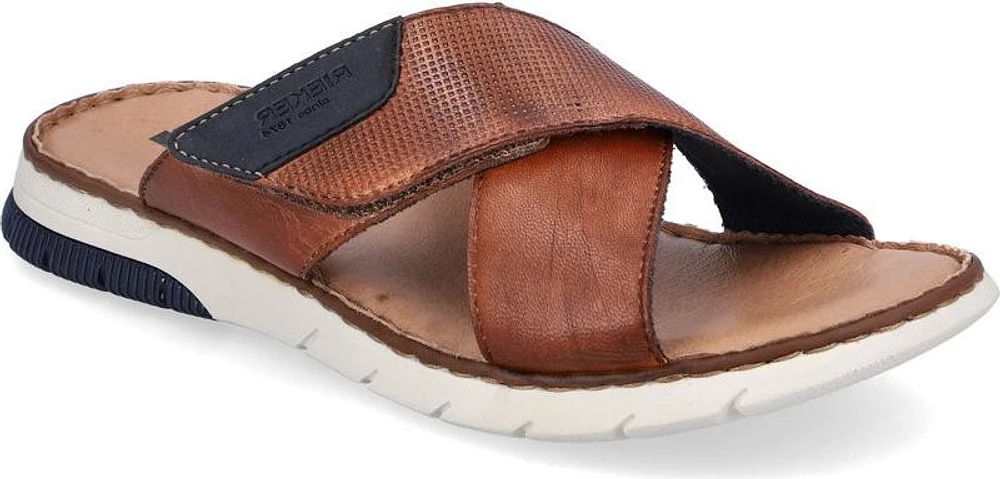 Tan Cross Strap Sandal