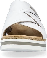 White Criss Cross Wedge Slide