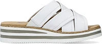 White Criss Cross Wedge Slide