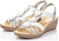 White Wedge With Flowers