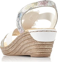 White Wedge With Flowers