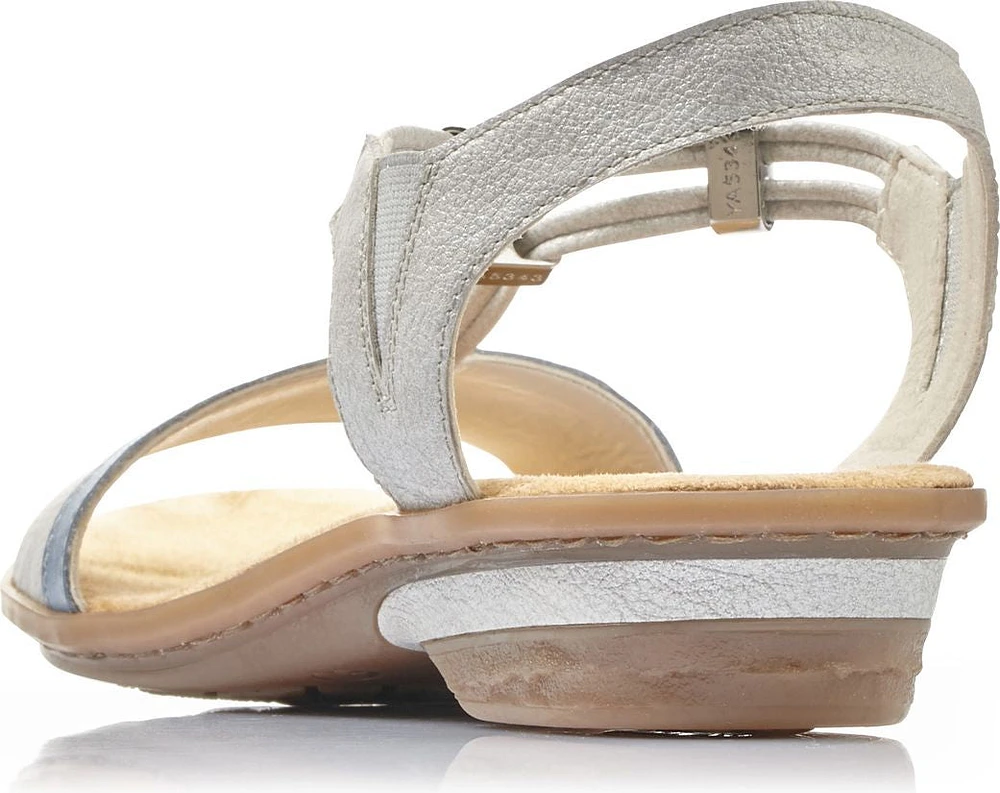White/Silver Strappy Sandal