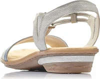White/Silver Strappy Sandal