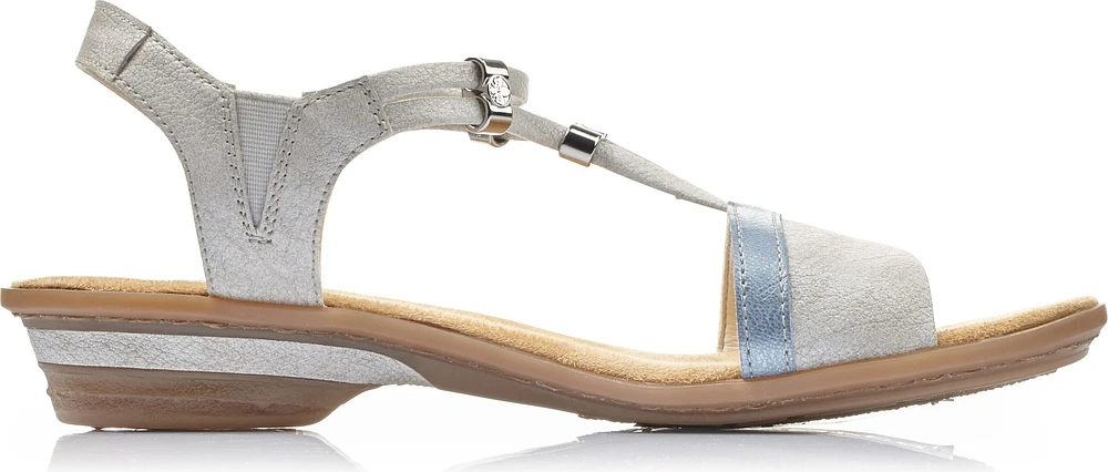 White/Silver Strappy Sandal
