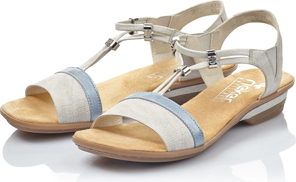 White/Silver Strappy Sandal