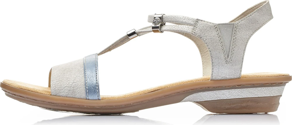 White/Silver Strappy Sandal