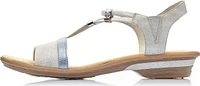 White/Silver Strappy Sandal