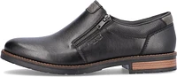 Black Side Zip Slip On